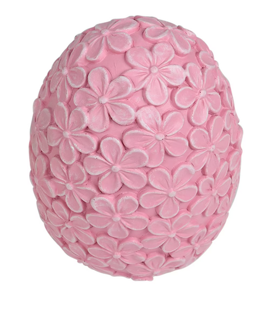 Handcrafted decorative Easter egg elegant spring ornament.